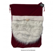 Red Gonk Velvet Santa Sack 50 x 70cm