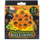 Halloween Printed Balloons 10" Pack Of 12