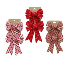 Bow Stripes Medium 2 Pack ( Assorted Design )