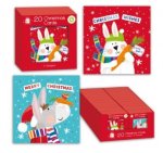 Christmas Cards Mini Square Cute 20pack