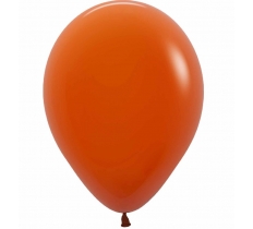 Sempertex Solid Sunset Orange 5" Latex Balloons 100 Pack