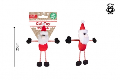 Santa Cat Toy With Catnip