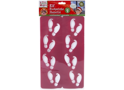 TWO PACK ELF FOOTPRINT STENCIL