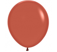 Fashion Colour Solid Terracotta Latex Balloons 18" 25 Pack8" 25P