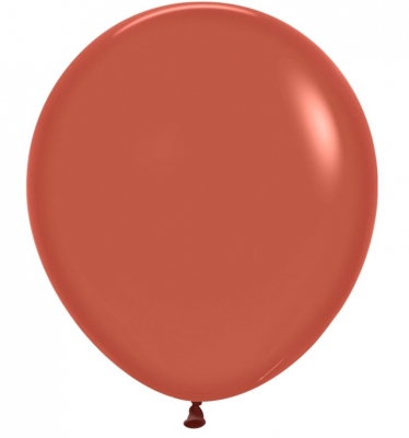 Fashion Colour Solid Terracotta Latex Balloons 18" 25 Pack8" 25P