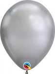 Qualatex 11" Round Chrome Silver 25 Pack