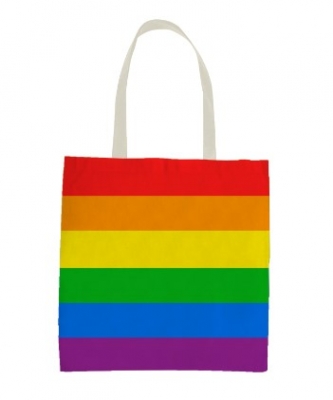 Pride Tote Bag with Rainbow Design