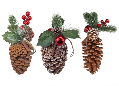 Hanging Pine Cone Decorations