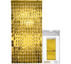 Oaktree Rectangle Foil Backdrop 1m x 2m Metallic Gold
