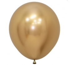 Reflex Gold 970 Latex Balloons 18"/45cm- 15 Pack