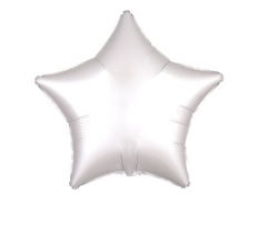 Amscan Silk Lustre White Star Standard Foil Balloons