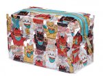 Maneki Neko Lucky Cat Clear Pvc Toiletry Makeup Wash Bag