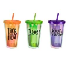 Halloween Spooky Holographic Tumbler