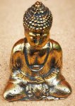 7.5cm Resin Mini Buddah Ornament in Gold