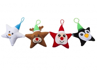 15cm Plush Star Shaped Hanging Decoration