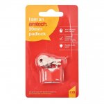 Amtech 20mm Rhombic Chrome Plated Iron Padlock