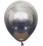 Kalisan 12" Mirror Space Grey Latex Balloon 50 Pack