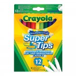 Crayola Bright Supertips Washable markers 12 Pack