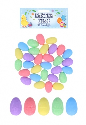 Small Foam Easter Egg Craft Kit 30pcs (3cm x 2cm)