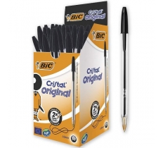 Bic Cristal Original Ballpoint Pen Medium Black Pack Of 50