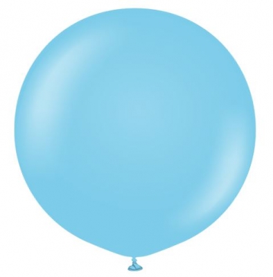 Kalisan 24" Standard Baby Blue Latex Balloons 2 Pack