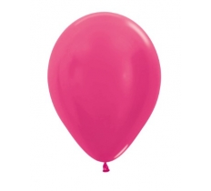 Sempertex 5" Metallic Fuchsia Latex Balloons 50 Pack