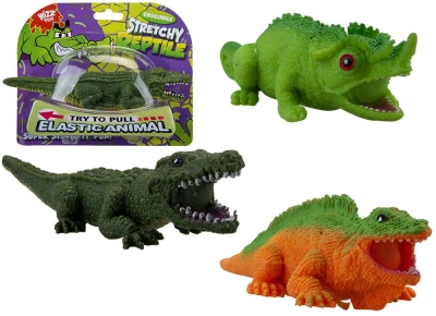 Stretchy Reptile 20cm 3 Assorted