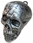 Metallic Skull Decor