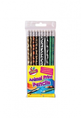 Artbox 10 Animal Print Hb Pencils