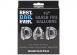 Fathers Day 16" Dad Silver Foil Balloon