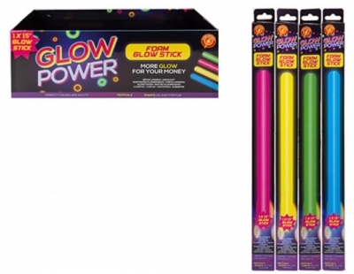 Glow Power Foam Baton 4 Assorted