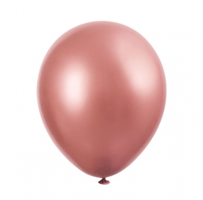 11" Rose Gold Platinum Latex Balloons Pack Of 6