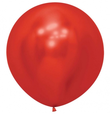 Reflex Crystal Red 915 Latex Balloons 24"/60cm - 3 Pack