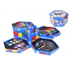 52pc Art Set In Hexagonal Box