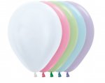 Sempertex 12" Pearl (Satin) Assorted Latex Balloons 50 Pack