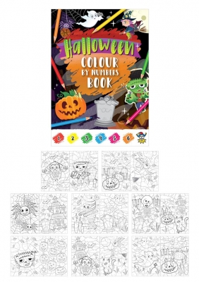 Book Fun Colour By Numbers Halloween X 48Pcs ( Sale By Pack )