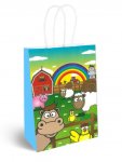 Farm Animal Paper Party Bag with Handles (16 x 22 x 8cm)