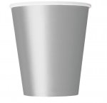 8 Pack Silver 9oz Cups