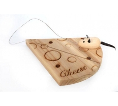 18X16 WOOD CHEESE BOARD +MOUSE