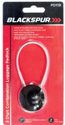 3 Digit Combination Luggage padlock