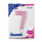 Number 7 Pastel Pink 40" Single Pack