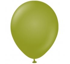 Kalisan 12" Retro Olive Latex Balloons 100 Pack