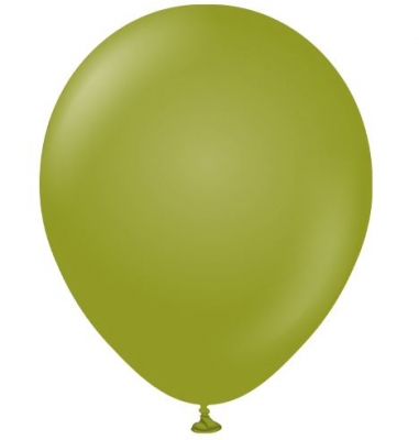 Kalisan 12" Retro Olive Latex Balloons 100 Pack