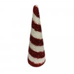 Candy Cane Cone 12x35cm