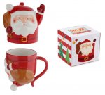 Christmas Santa Upside Down Ceramic Shaped Mug