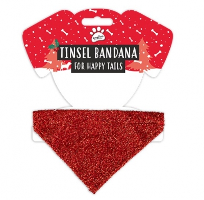 Christmas Pet Tinsel Bandana