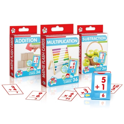 Kids Create Activity Maths Flash Cards ( Assorted Designs )