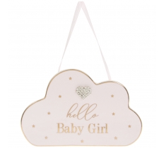 Maddots Hello Baby Girl Plaque