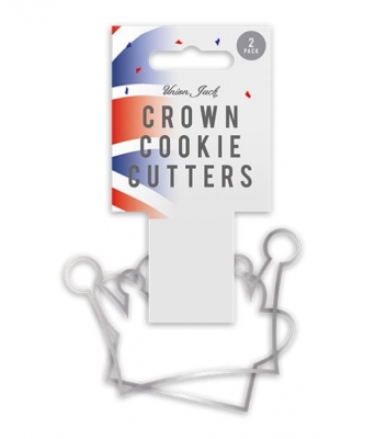 Union Jack Crown Cookie Cutters 2 Pack