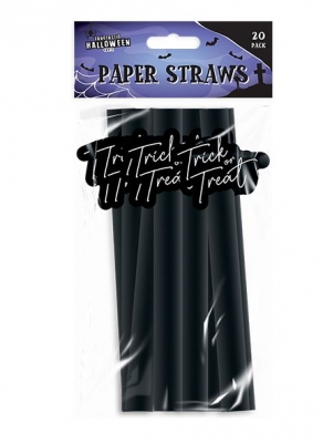 Halloween Paper Straws 20 Pack - Adults